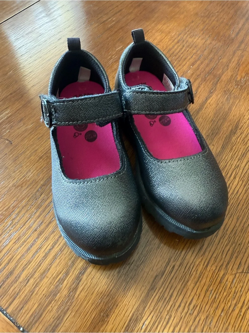 Stride Rite Toddler Girls Gunmetal Shoes